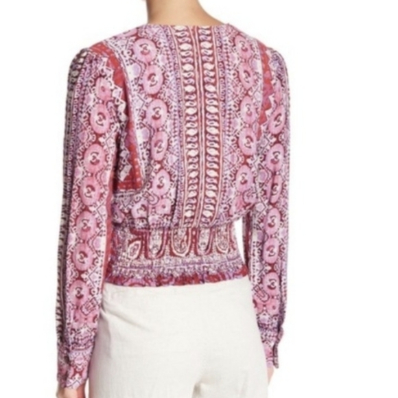 Free People Rayon BOHO crop top size XS - Picture 3 of 10